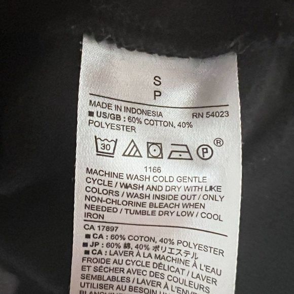 Banana Republic Cowl Neck Ribbed Sweater - Black, Size Small - Picture 4 of 7